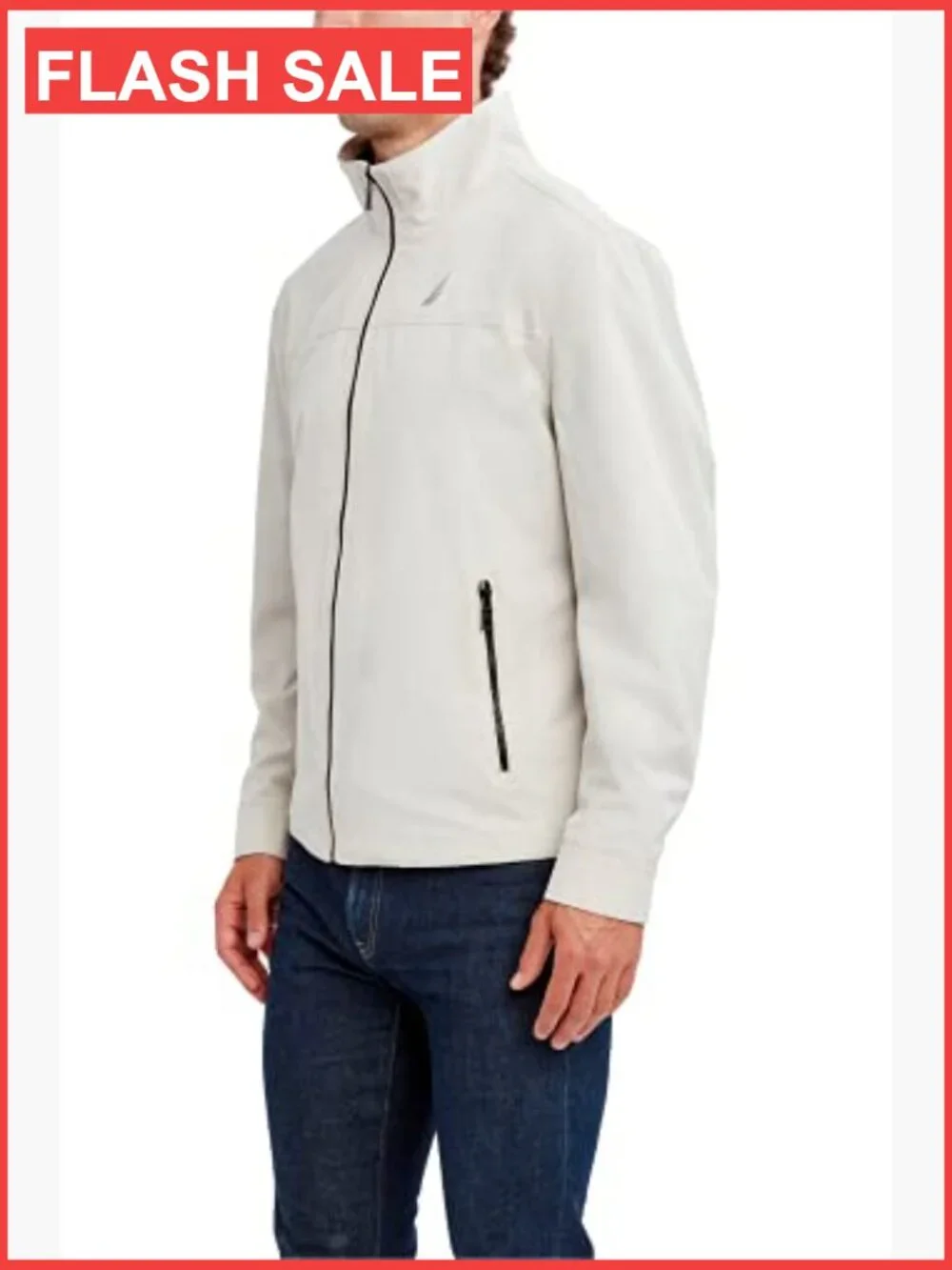 Men's Lightweight Windbreaker Golf Jacket Water Resistant Zip Up Athletic_2